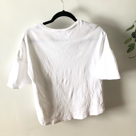 COS White Blouse with Flutter Sleeves - Picture 5 of 5